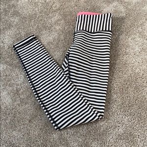 Striped Lululemon Wunder Under Leggings